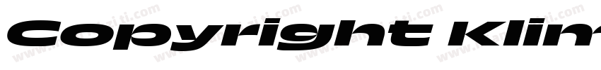 Copyright Klim Type字体转换